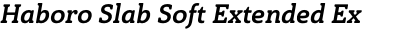 Haboro Slab Soft Extended Ex Bold Italic